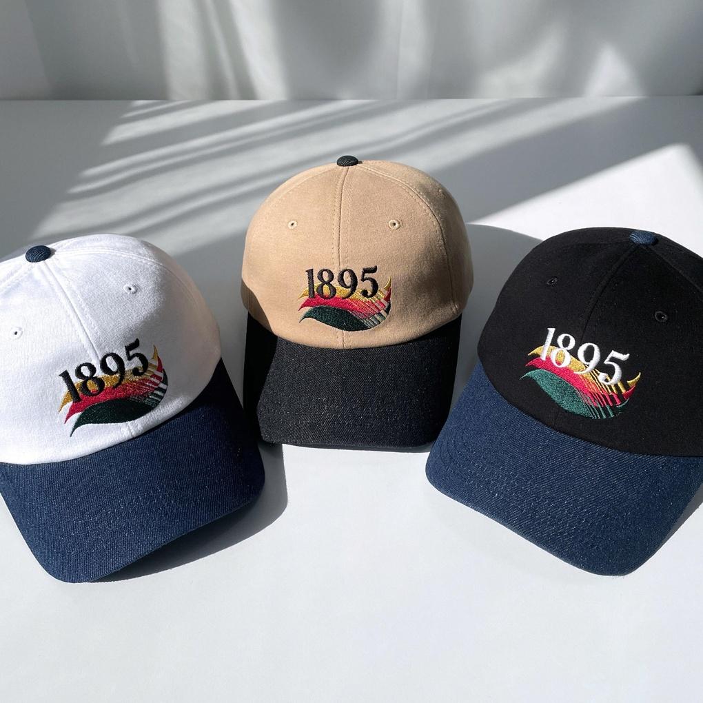 Unisex Basic Daily Denim Color Block 1985 Ball Cap
