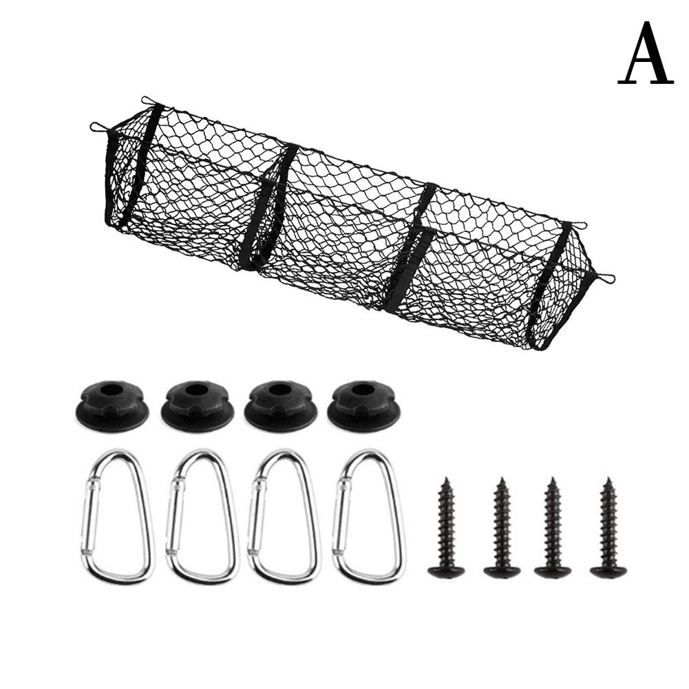 

Car Trunk Bed Freight Network Card Lathe 4 Mesh Storage Bag Net Bed Grocery Rack Accesorios Para Auto for Tesla Cybertruck 2024