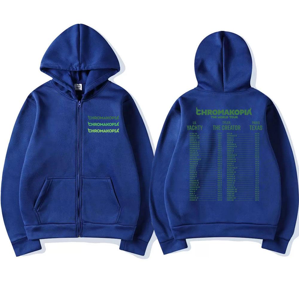 Tyler The Creator Chromakopia Album Zip Up Hoodie Men'S