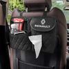 Hanging Car Seat Back Storage Bag Water Cup Tissue Organizer Box For Renault RS Clio Megane 2 3 4 Captur Trafic Twingo Kadjar S555