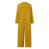 Women Jumpsuit Oversized Romper Autumn Loose Pockets Overalls Casual Solid Stand Collar Bottom