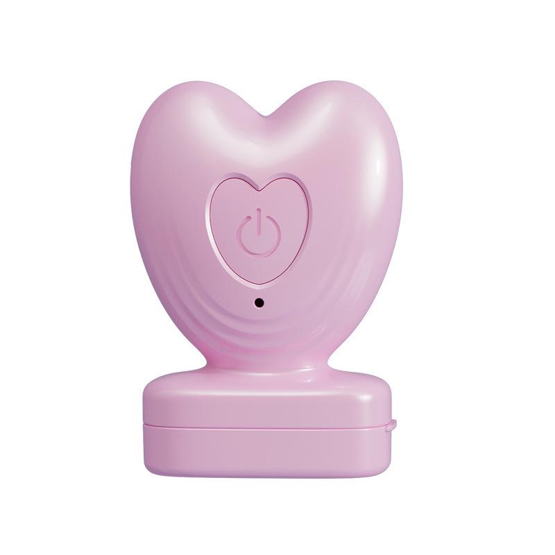 

Электрический массажер для глаз с функцией горячего компресса для борьбы с темными кругами розовый