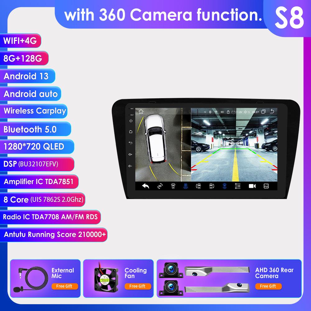 Android Navigation & Reverse Camera System for Volkswagen Skoda Octavia 2013-2018