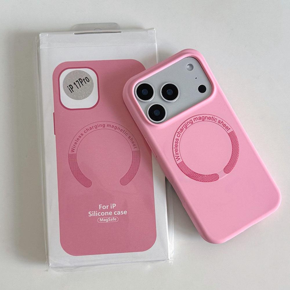 Orange Flüssigsilikon Magnetische Hülle Für iPhone 17 ProMax 16 15 14 13 12 11 Pro Max Plus Air Unisex Für Magsafe Stoßfeste Abdeckung