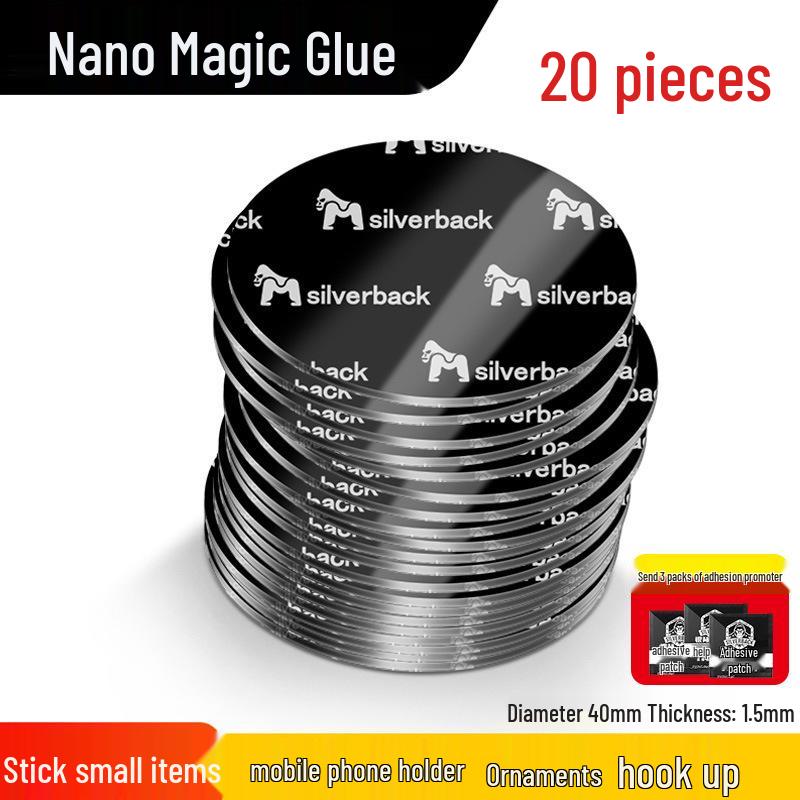 High-Viscosity Nano Double-Sided Traceless Adhesive Tape - Transparent, No-Trace, Ideal for Car, Glass, and Wall Applications
