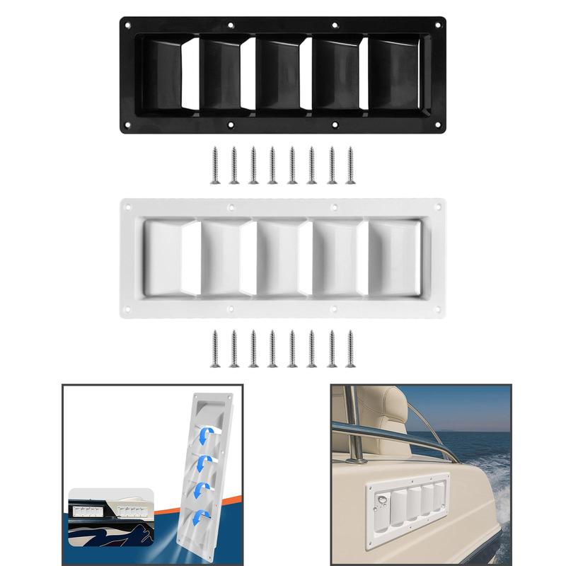 RV Air Vent Louver Marine Exhaust Vent Outlet Multifunction Rectangle Exhaust