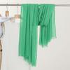 Monochrome Thin Scarf Women'S Sunscreen Shawl Solid Color Simple Imitation Cotton And Linen Silk Scarf High-End Yarn