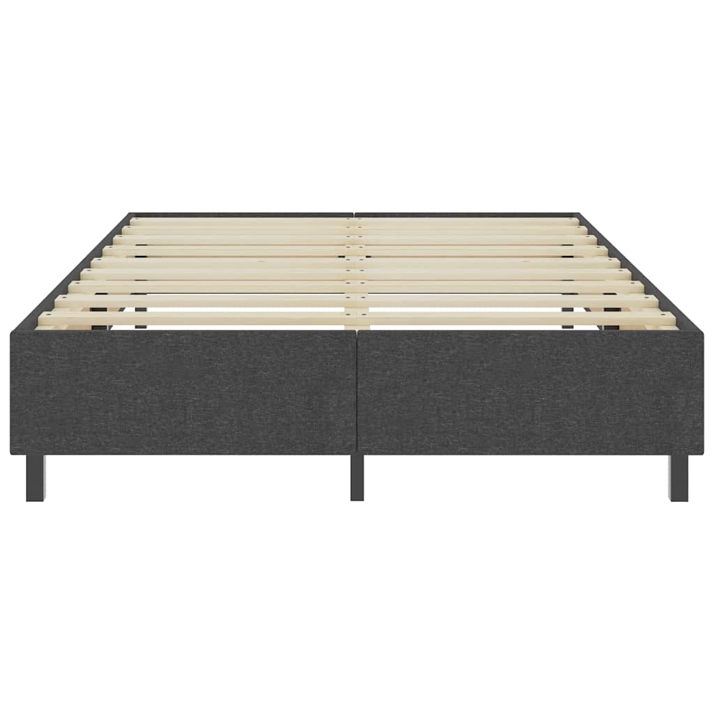 Box Spring Bed Frame Gray Fabric 160x200 cm