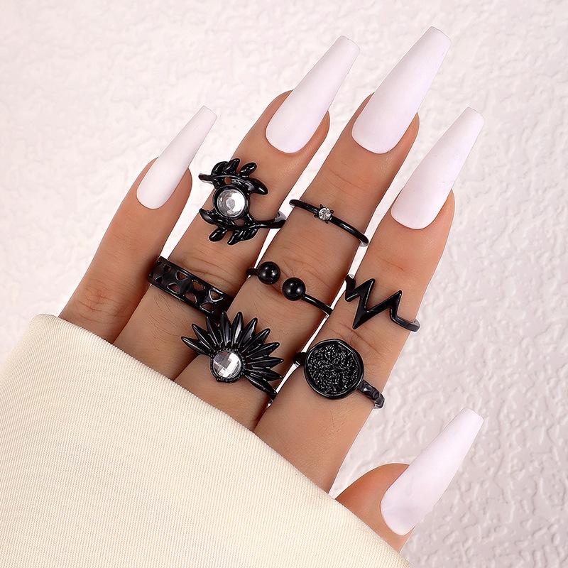 

Новое европейское и американское кольцо с бабочкой и сердцем любви, многосуставное, креативное кольцо-змейка, набор из 22 штук