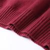 Casual Turtleneck Pullover Women Autumn Winter Dark Red Loose Sweater Female Full Sleeves Solid Color Knitwear Lady All-match Pullovers