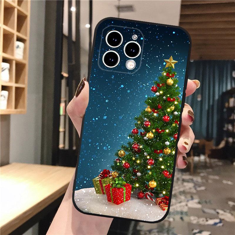 Christmas Tree Phone Case For iphone 17 Pro Max Air 16 15 14 13 Pro Max 15 16 Pro 15Plus