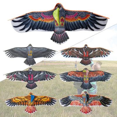 1.1m Line Large Eagle Flying Bird Kites Eagle Kite With 30 Meter Kite Gift Family Trips Garden Outdoor Sports DIY Toy