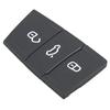 3 Buttons Rubber Flip Car Key Pad Replacement for Octavia Seat Leon Ibiza with 2pcs Screwdrivers Wear-resistant