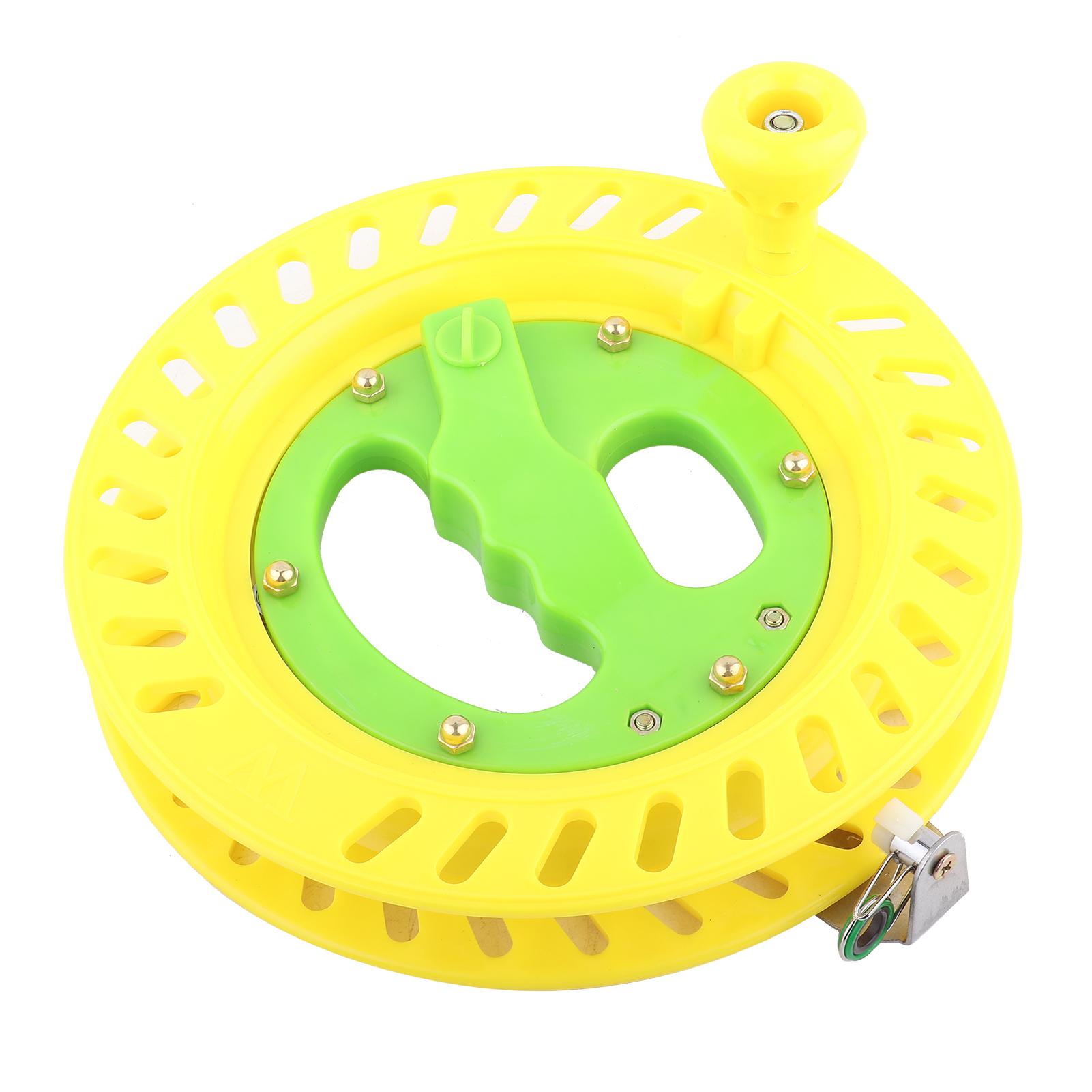 22cm Plastic Fishing Kite Line Spool Reel Wheel Holder Winding Tool Accessory(Yellow)