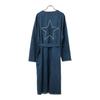 Converse TOKYO Long Sleeve Denim Gown Coat Women Used