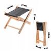 KADAX Skládací dřevěná stolička 40x31cm Zahradní Pro zahradu Domácí Sedátko