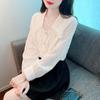 Fashion Autumn New 2024 Casual Long Sleeve Doll Collar White Chiffon Blouse Shirt Women Tops Blouses Shirts J478