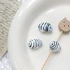 1Pc Stripe Painted Cute Small Fish Beads Charms Ceramic Spacer Loose Beads For Jewelry Making Diy Bracelet Accessories