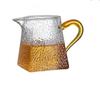 Heat-Resistant Glass Tea Cup, Creative Square Bottom Teacups, Milk Coffee Pot, Water Jug, Kitchen Container, Hammer Texture