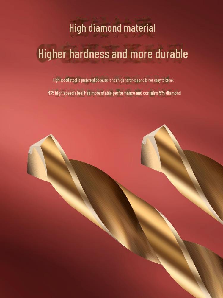 Tiangong M35 Cobalt Stainless Steel Twist Drill Bit Set – Super Hard, High-Cobalt, Complete for Steel Punching