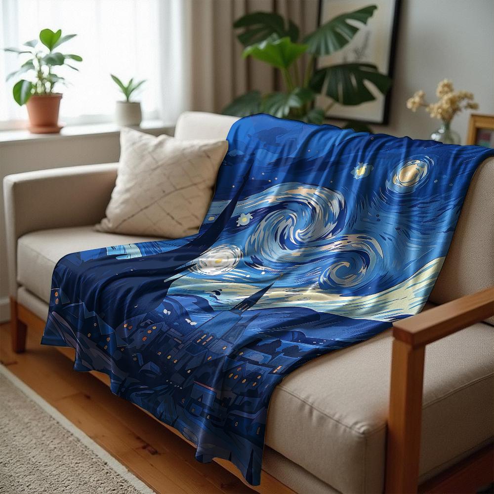 Vampire Coffin Repeat Cartoon Anime Print Flannel Blanket Soft Warm Throw for Kids Bedroom Sofa Christmas Office Car