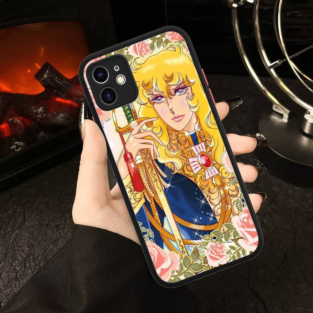 Classic Anime The Rose Of Versailles Matte Transparent Phone Cover For IPhone Case 16 15 14 13 12 11 Pro Max X XS Max Plus