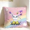 Pillow Cover Anime D-DigimonS  Novelty Pillow Case For Sofa Couch Bed Living Room Pillowcases