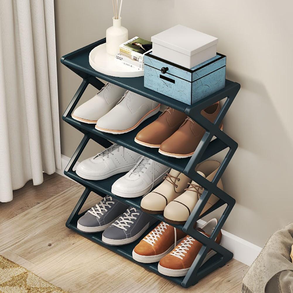 Ladder Shoe Rack X Shaped Easy Assembly Multi Layer Storage for Shoes