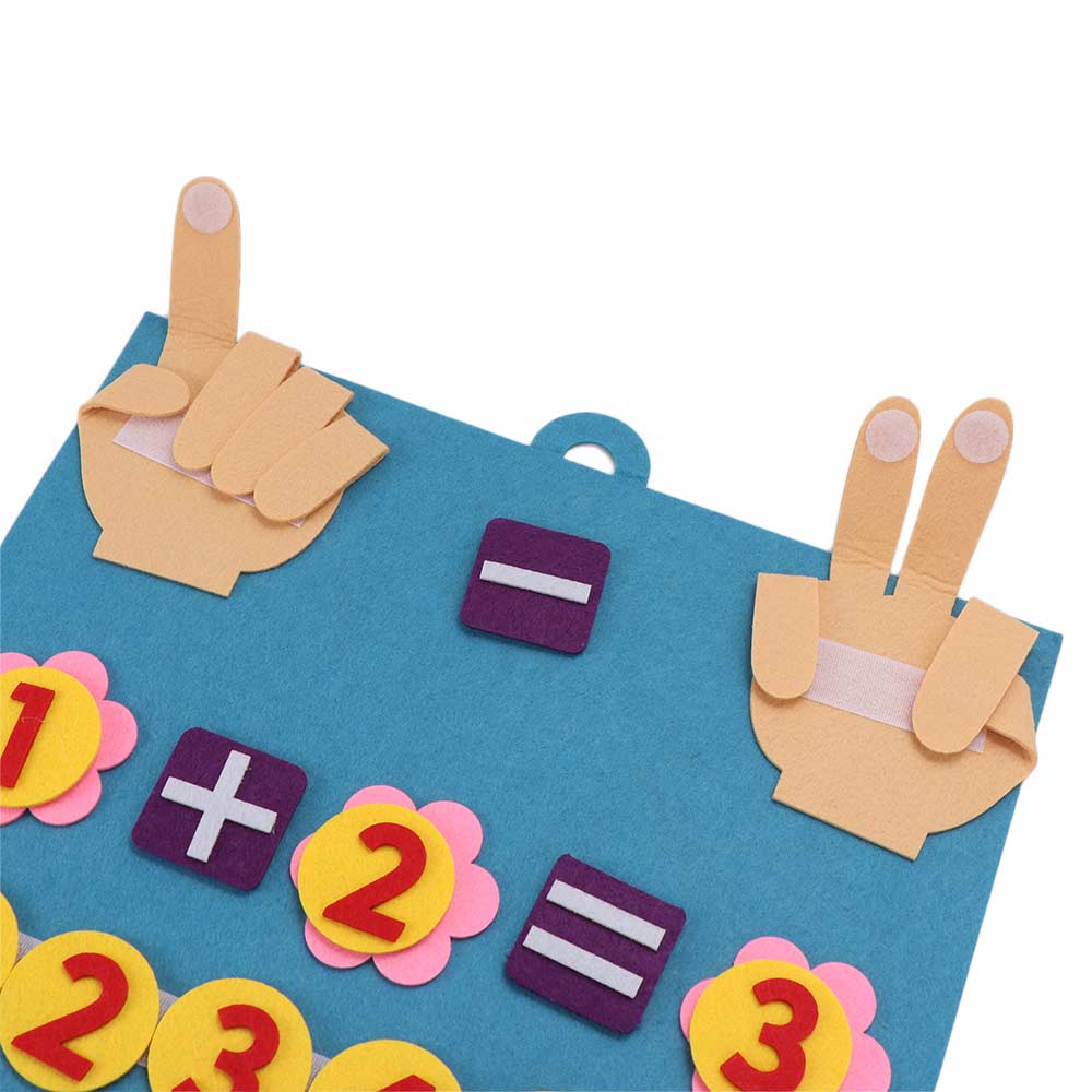 Teaching Aid Felt Math Toy Kids Early Educational Toy Montessori Toys Children Finger Numbers Toys