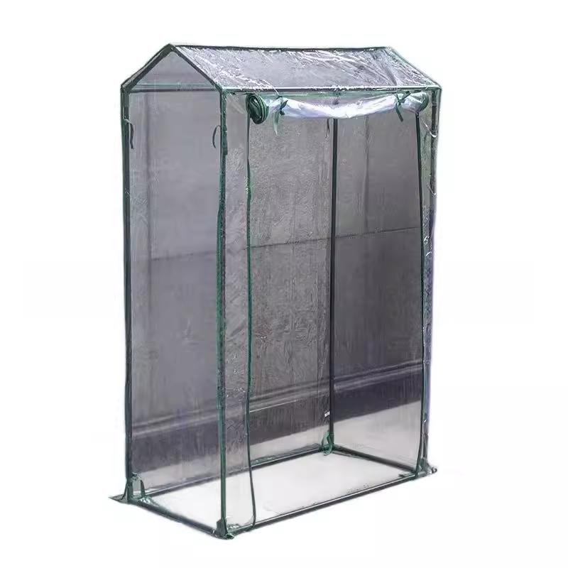 Für den Heimgarten Gewächshausabdeckung PVC Gewächshaus 100x50x150 cm Aluminiumfolie Gewächshaus Viel Platz zum Wachsen Bequemer Zugang