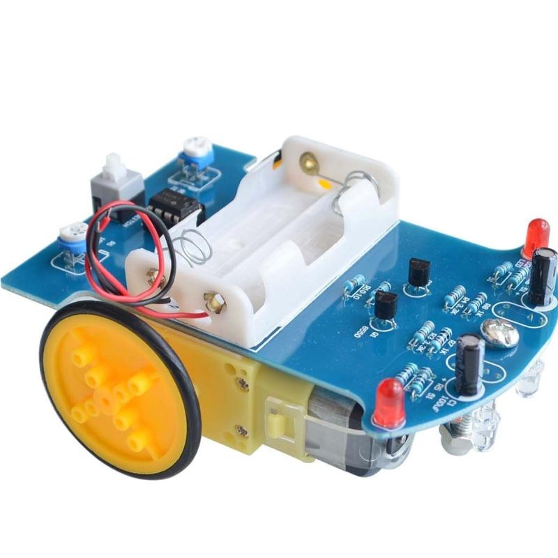 D2-1 Inteligentní robotické auto pro sledování čáry, sada, černobílá, rozpoznávání čáry, DIY, vzdělávací hračka pro děti, dárek k narozeninám