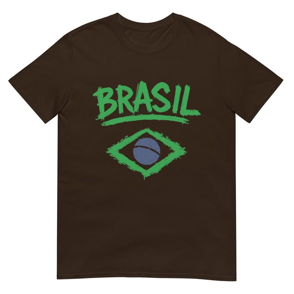 Brasil With Brazilian Flag Unisex Unisex Kids Yellow Brazil Tshirt