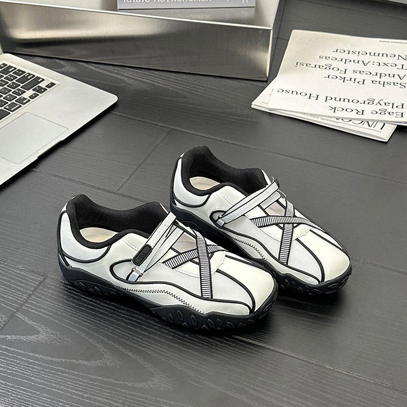 

F-Velcro Versatile Casual Board Shoes Women s Spring New Breathable 35 белый