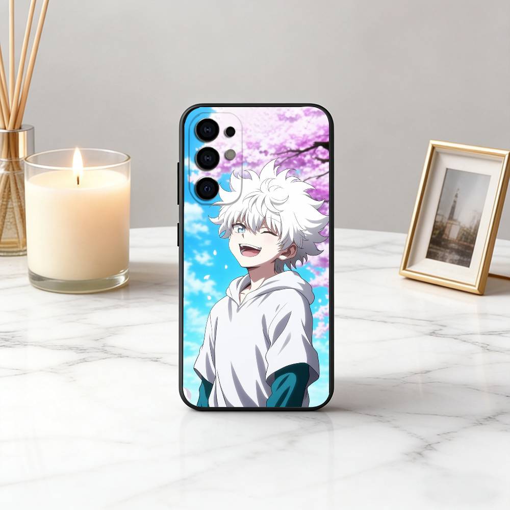 H-Hunter K-Killua Z-Zoldyck Hunter-KZ Phone Case Black Silicone Soft For Samsung S25,S24,S21,S22,S23,S30,Ultra,S20,Plus,Fe,Lite