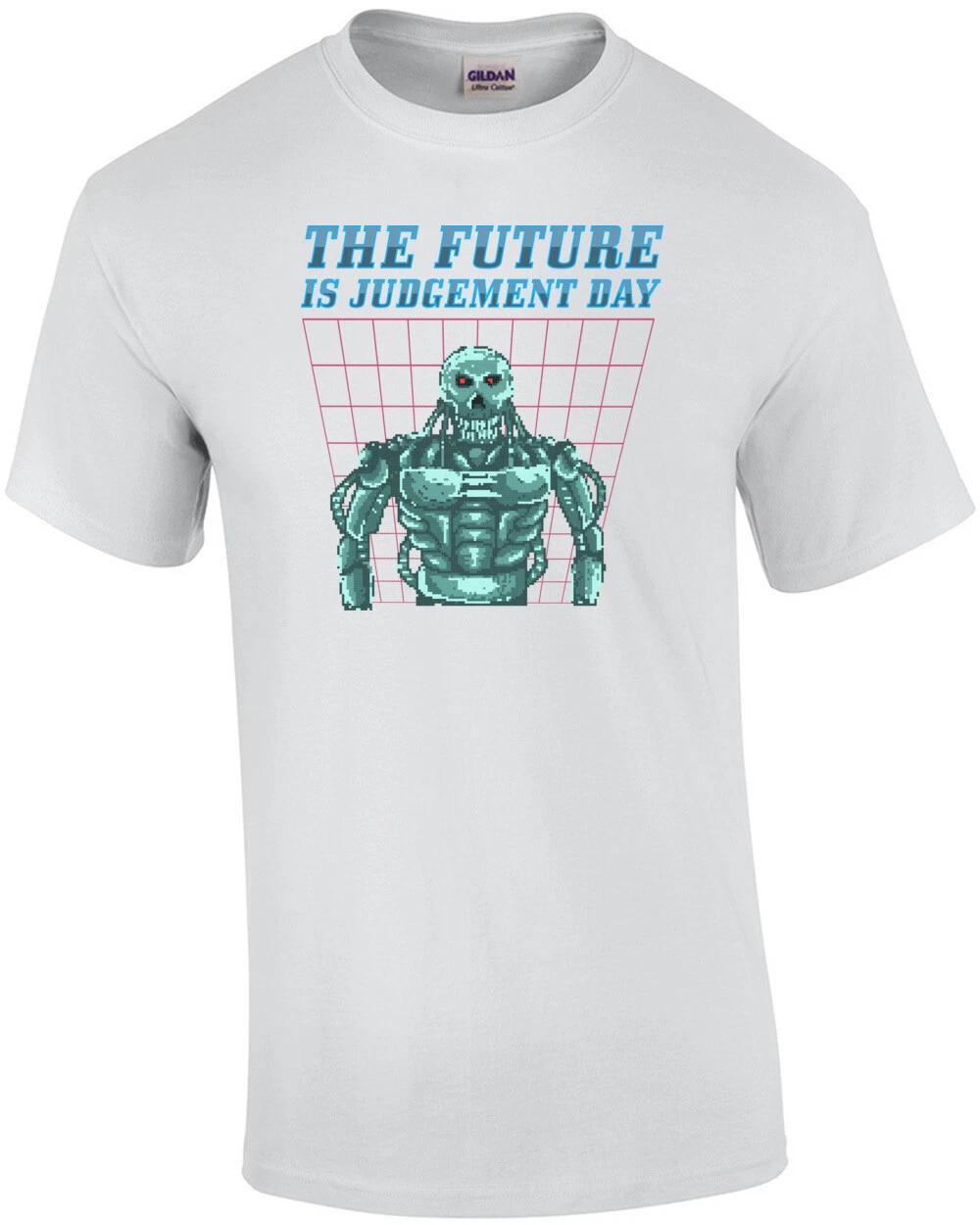 The Future Is Judgement Day Retro Terminator T-Shirt 3XL