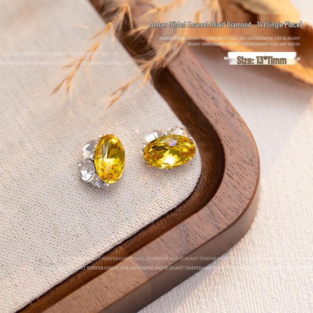 2026 Year of the Horse Luxury Alloy Nail Art: Zodiac Horse Glitter Zirconia Diamond Decorations for Fortunate Nails