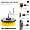 Drill Brush Attachment Set Power Scrubber Wash Cleaning Brushes Tool Kit with Extension for Clean Car Wheel Tire Glass Windows
