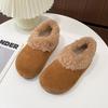 Retro popular niche design feeling Mao Mao edge women winter new wear Mao Mao warm cotton shoes