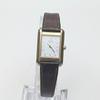 Used Working Item CITIZEN Eco-Drive Solar Ladies Square Vintage Gold Genuine Belt