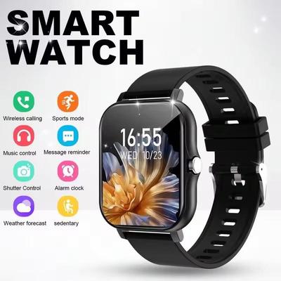 Neue Smartwatch für Männer Frauen Voll-Touchscreen Sport Fitness Uhren BT Anruf Digitale Smartwatch Armbanduhr
