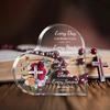 2D Flat Christian Gift Acrylic Heart Desktop Decoration Plaque, Home Decor Plaque Hanging Wall Art Decorative Garden Decoration for Room Door Signs Ha