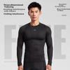 Cycling Jersey, Men's Base Layer Long Sleeve, Thin Fleece Undershirt for Autumn, Tight-Fitting Road Bike Top