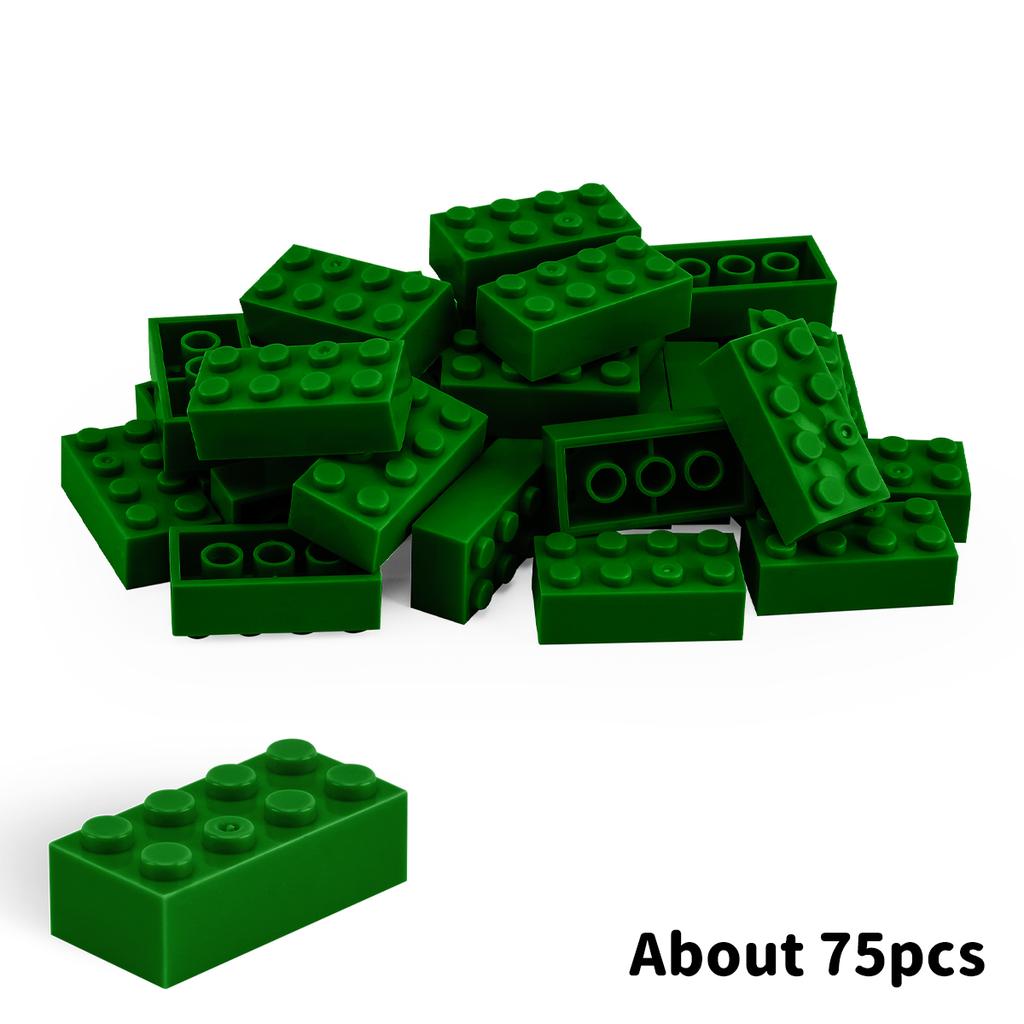 200g2x4 DlY Building Blocks Thick FiguresBricks Dots Learning Imaginative SizeCompatible Including Plastic Playthings forChildren
