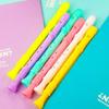 4pcs School Stationery Gel Pens Candy Color Mini Clarinet Shape Creative Cartoon Flute Writing Supplies Student Gifts
