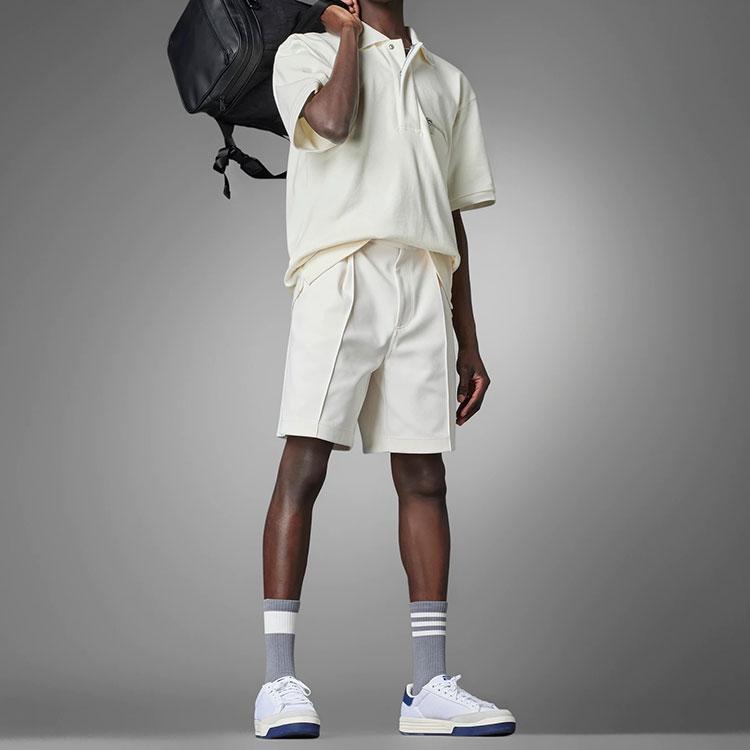 Adidas Originals Trefoil X Blue Version Tie-Break Polo Shirt Men Tops Pink White HM2347