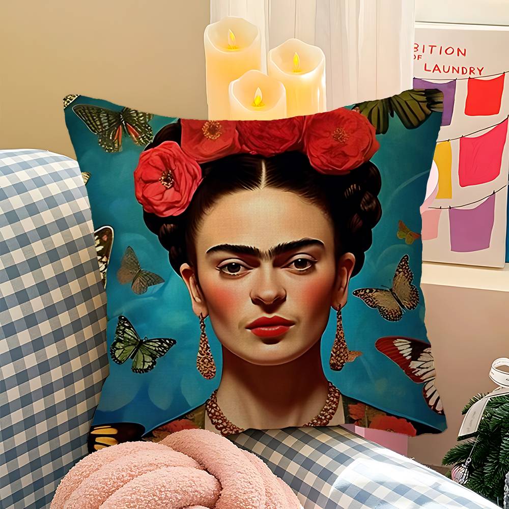 F-Frida K-Kahloes Kunst Kissen Kissenbezug Kissenhülle Wohnzimmer Sofa Heimdekoration