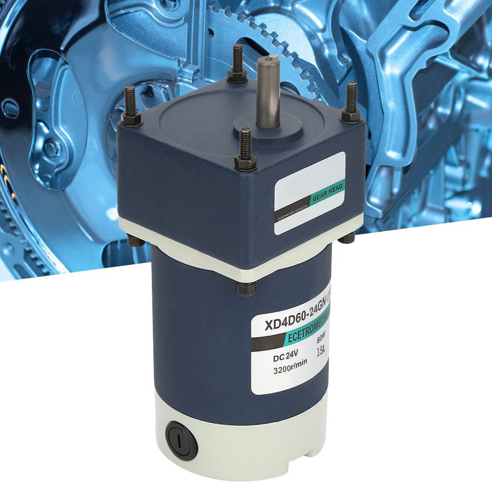 24V 60W High Torsion Adjustable Speed Metal Gear Permanent Magnet DC Geared Motor(20, 160RPM)