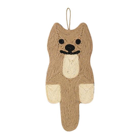 Sisal Cat Scratching Mat Rat Shape Door Wall Hanging Scratching Pad Vertical Cat Scratcher Furniture Protector for Indoor Cats Kitten