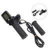 Acelerador de Manillar para Bicicleta Eléctrica con Pantalla LCD para Velocidad y Voltaje Longitud del Cable 170cm Se Adapta a Sistemas de 36/48/60/72V Incluye Par