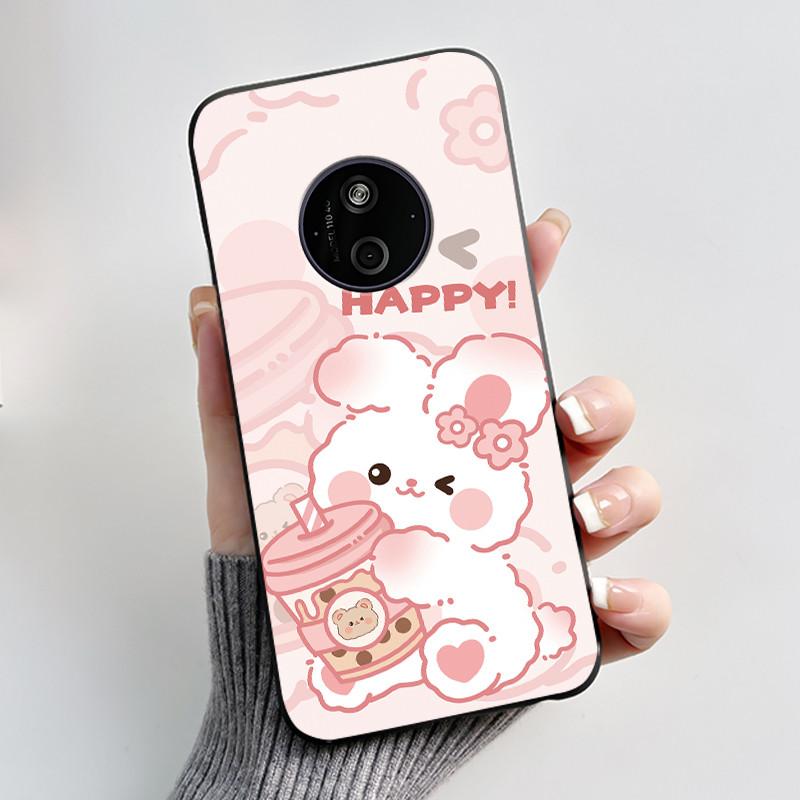 Casing For Nokia 125 110 4G 2024 HMD 110 Case Aesthetic Luxury Cute Cool Boys Girls Soft Silicone Black Matte Phone Cover Shell